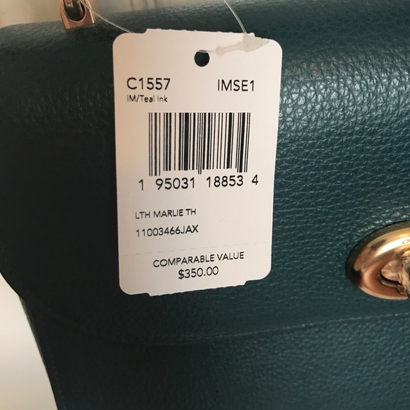 coach Marlie top handle in teal - Picture 5 of 6